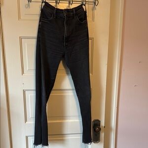 Women's Black High-Waisted Jeans